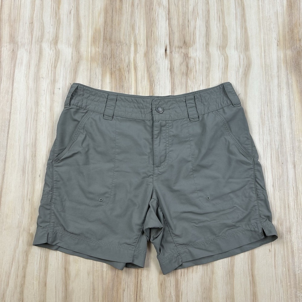 Columbia Titanium Women 30x6 Khaki Packable Hiking Shorts 6" Inseam Size 6